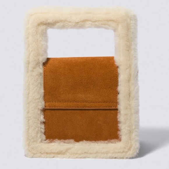 Jonathan Simkhai Beau Mini Shearling Box Shoulder Bag - Picture 6 of 6